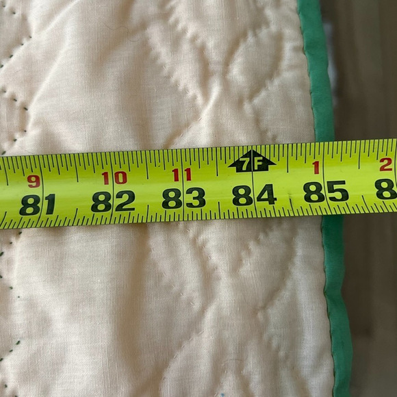 Vintage Quilted Bedspread Cotton Kids Butterfly Reversible Hand Stitched - Picture 10 of 12